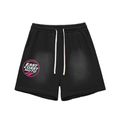 Sun Fade Raw Edge Cotton Shorts