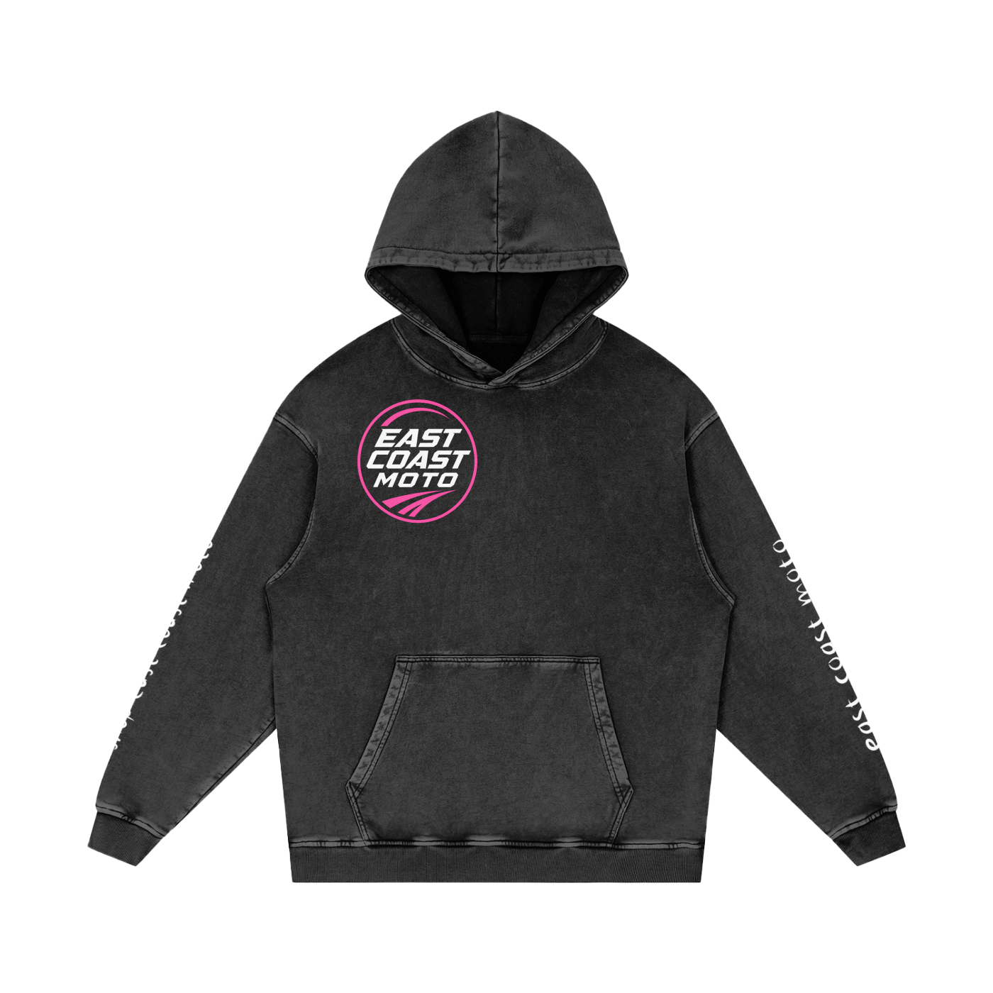 Snow Washed Loose Cotton Hoodie