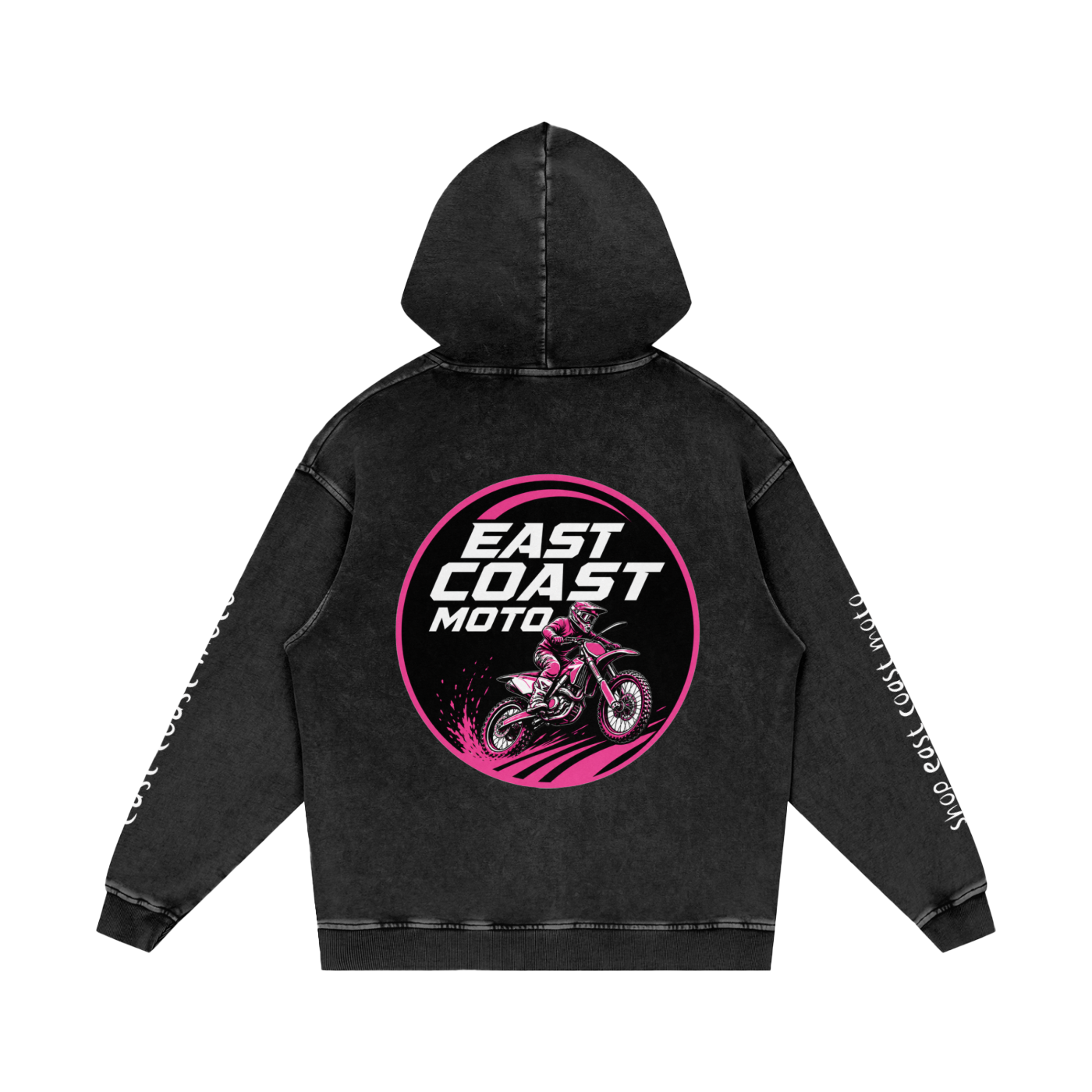 Snow Washed Loose Cotton Hoodie