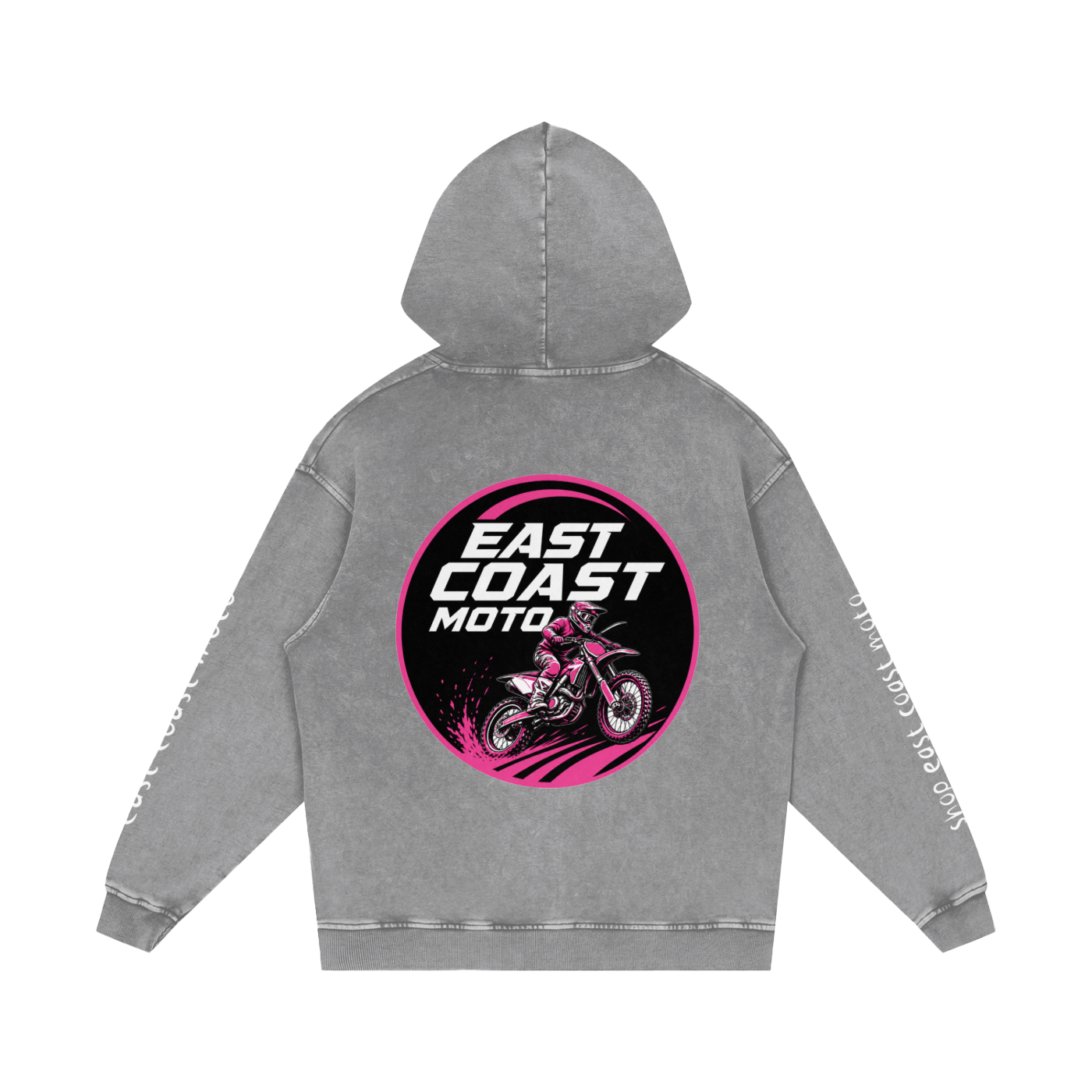 Snow Washed Loose Cotton Hoodie